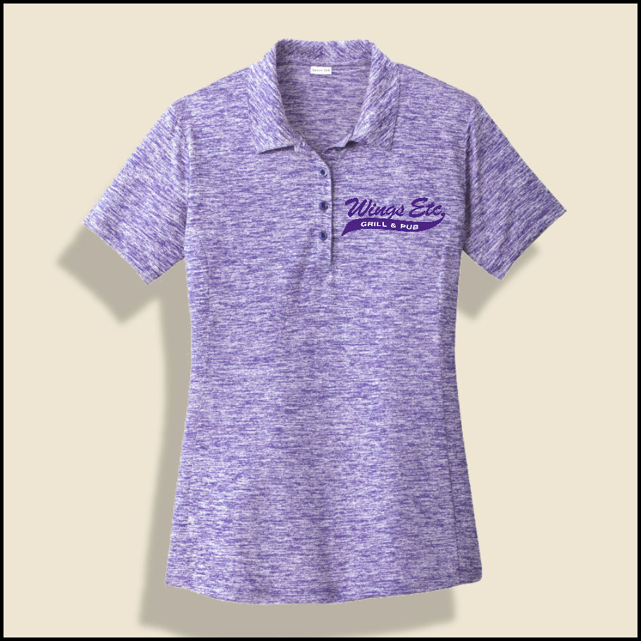 Purple Ladies Wings Etc. Electric Sport Shirt